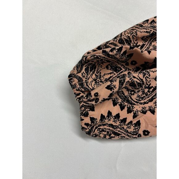 Free People XS Off The Shoulder Pink Peasant Dress Boho Hippie USA Made - Picture 5 of 10